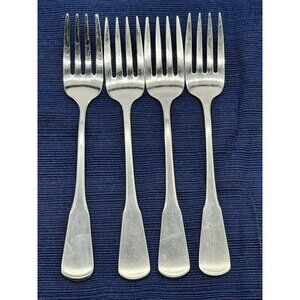 Oneida Colonial Boston Minute Man Stainless Salad Fork 6.75 inch Lot of 4